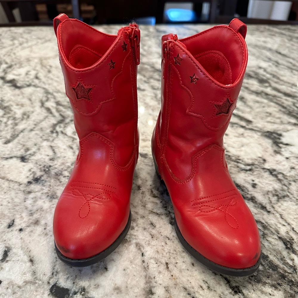 Gymboree red toddler cowboy boots